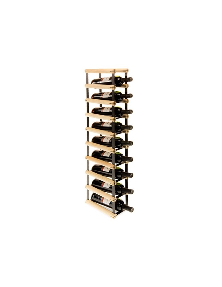 Regały na butelki szklane/PET RW-8  Przechowywanie alkoholu w domu - 9 komorowy stojak na wino RW-8 1x9 - produkt MODO24.PL 1
