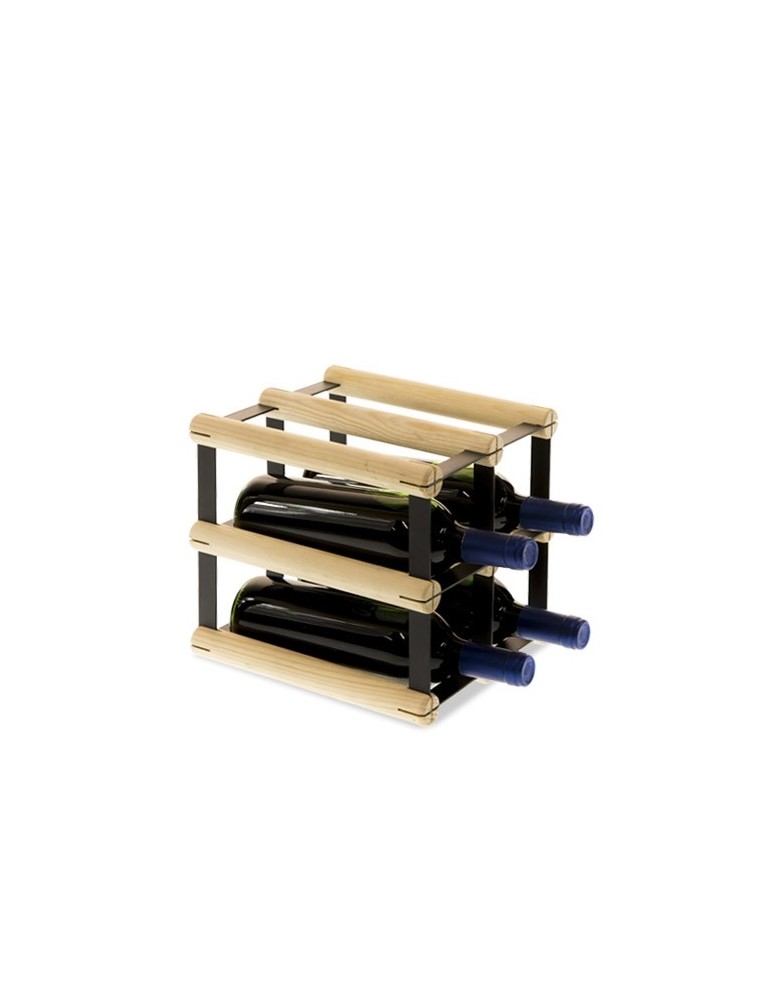 Regały na butelki szklane/PET RW-8  Przechowywanie alkoholu w domu - Stojak na 4 butelki RW-8 2x2 - produkt MODO24.PL 1