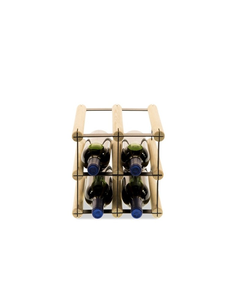 Regały na butelki szklane/PET RW-8  Przechowywanie alkoholu w domu - Stojak na 4 butelki RW-8 2x2 - product MODO24.PL 2