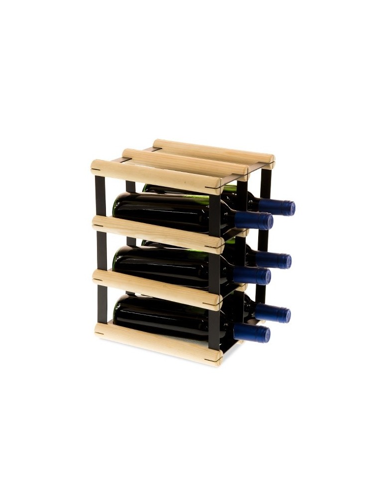 Regały na butelki szklane/PET RW-8  Przechowywanie alkoholu w domu - Stojak na 6 butelek RW-8 2x3 - produkt MODO24.PL 1