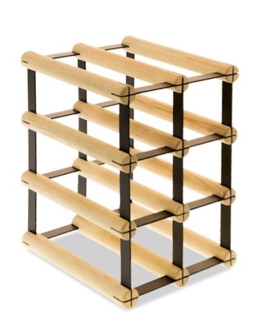 Regały na butelki szklane/PET RW-8  Przechowywanie alkoholu w domu - Stojak na 6 butelek RW-8 2x3 - product 3