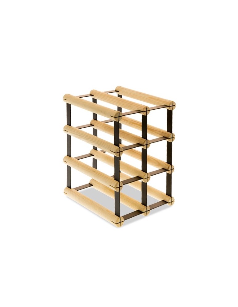 Regały na butelki szklane/PET RW-8  Przechowywanie alkoholu w domu - Stojak na 6 butelek RW-8 2x3 - product MODO24.PL 3