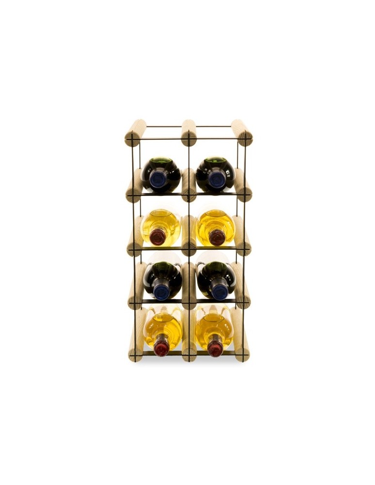 Regały na butelki szklane/PET RW-8  Przechowywanie alkoholu w domu - Stojak na 8 butelek RW-8 2x4 - product MODO24.PL 2