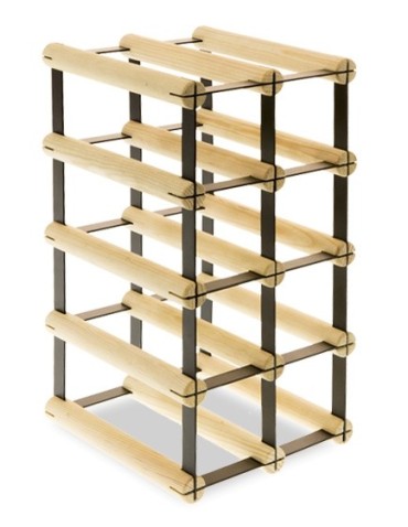 Regały na butelki szklane/PET RW-8  Przechowywanie alkoholu w domu - Stojak na 8 butelek RW-8 2x4 - product 3