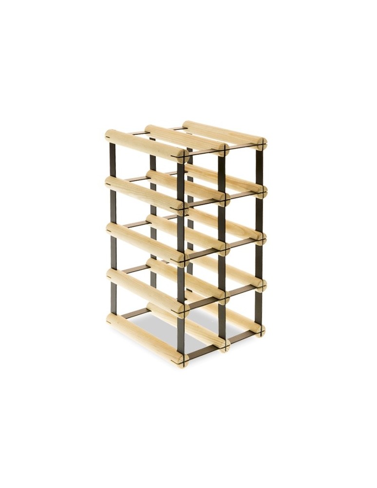 Regały na butelki szklane/PET RW-8  Przechowywanie alkoholu w domu - Stojak na 8 butelek RW-8 2x4 - product MODO24.PL 3