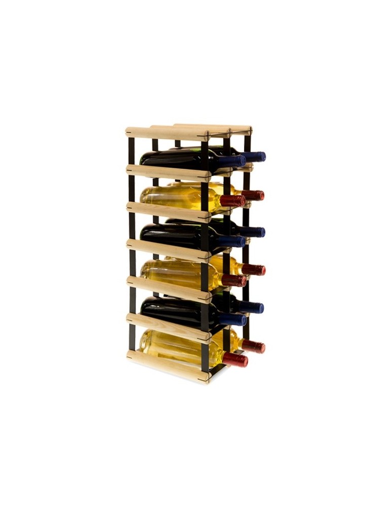 Regały na butelki szklane/PET RW-8  Przechowywanie alkoholu w domu - Stojak na 12 butelek RW-8 2x6 - product MODO24.PL 1