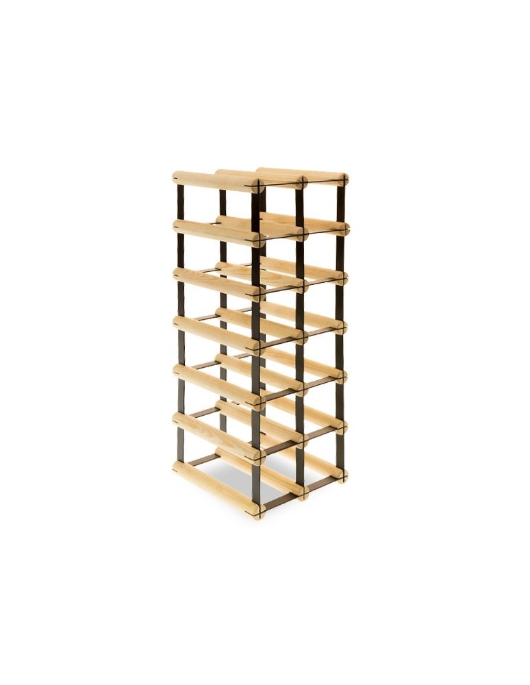 Regały na butelki szklane/PET RW-8  Przechowywanie alkoholu w domu - Stojak na 12 butelek RW-8 2x6 - product MODO24.PL 3