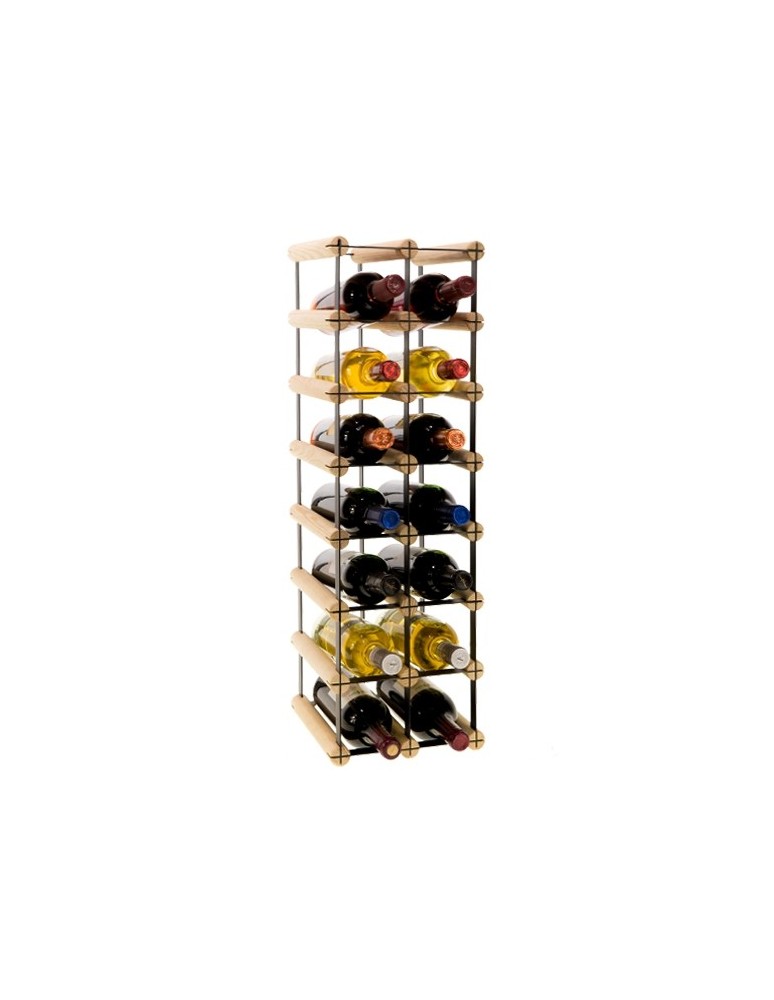Regały na butelki szklane/PET RW-8  Przechowywanie alkoholu w domu - Stojak na 14 butelek RW-8 2x7 - produkt MODO24.PL 1