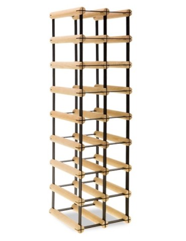 Regały na butelki szklane/PET RW-8  Przechowywanie alkoholu w domu - Stojak na 16 butelek RW-8 2x8 - product 5