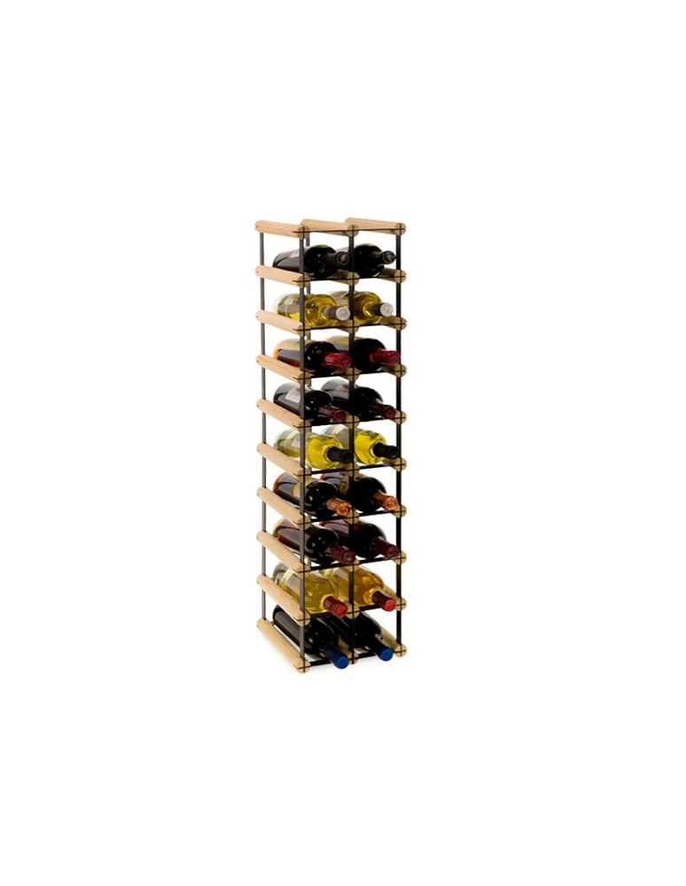 Regały na butelki szklane/PET RW-8  Przechowywanie alkoholu w domu - Stojak na 18 butelek RW-8 2x9 - produkt MODO24.PL 1