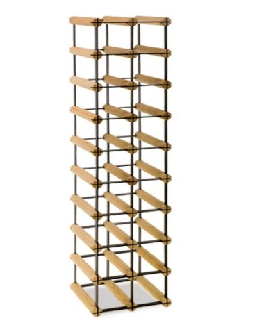 Regały na butelki szklane/PET RW-8  Przechowywanie alkoholu w domu - Stojak na 18 butelek RW-8 2x9 - product 5