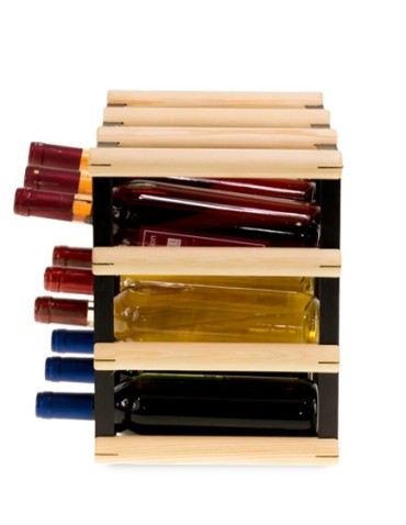 Regały na butelki szklane/PET RW-8  Przechowywanie alkoholu w domu - Stojak RW-8 3x3 na 9 butelek - product 4