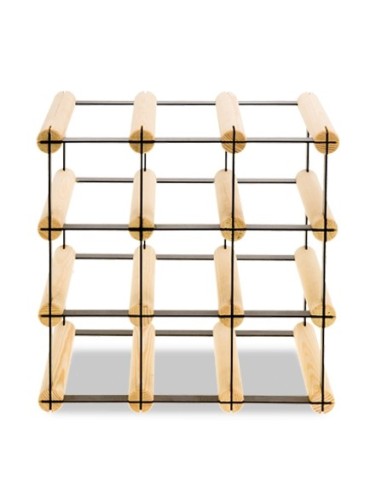 Regały na butelki szklane/PET RW-8  Przechowywanie alkoholu w domu - Stojak RW-8 3x3 na 9 butelek - product 5