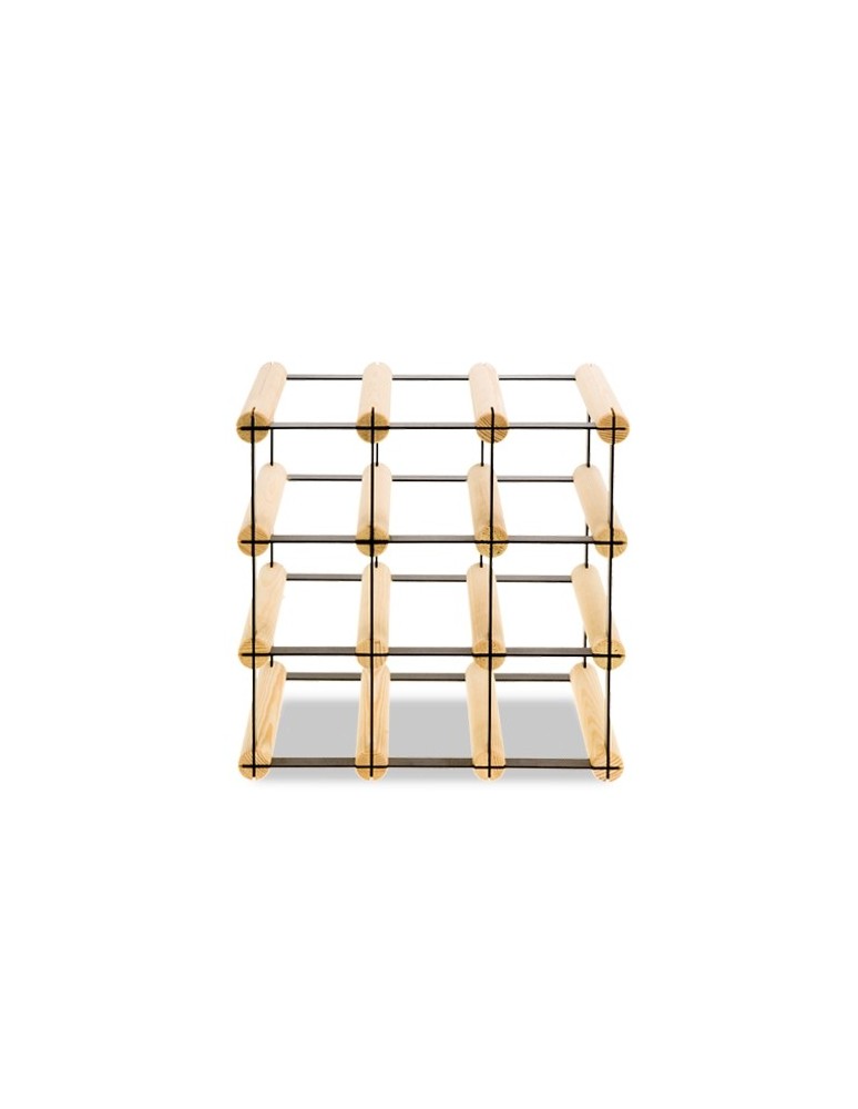 Regały na butelki szklane/PET RW-8  Przechowywanie alkoholu w domu - Stojak RW-8 3x3 na 9 butelek - product MODO24.PL 5