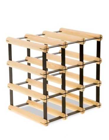 Regały na butelki szklane/PET RW-8  Przechowywanie alkoholu w domu - Stojak RW-8 3x3 na 9 butelek - product 7