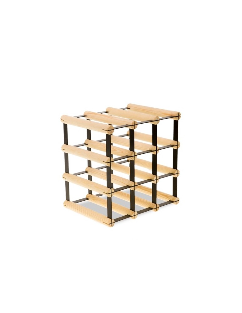 Regały na butelki szklane/PET RW-8  Przechowywanie alkoholu w domu - Stojak RW-8 3x3 na 9 butelek - product MODO24.PL 7