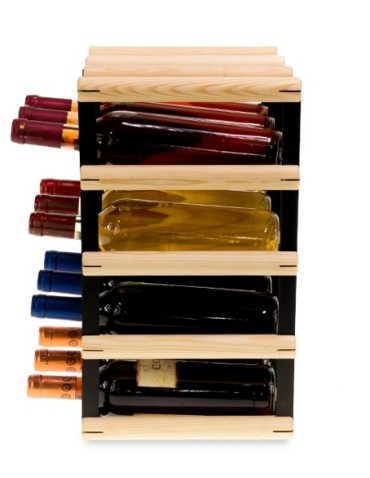 Regały na butelki szklane/PET RW-8  Przechowywanie alkoholu w domu - Stojak RW-8 3x4 na 12 butelek - product 3