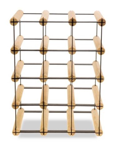 Regały na butelki szklane/PET RW-8  Przechowywanie alkoholu w domu - Stojak RW-8 3x4 na 12 butelek - product 4