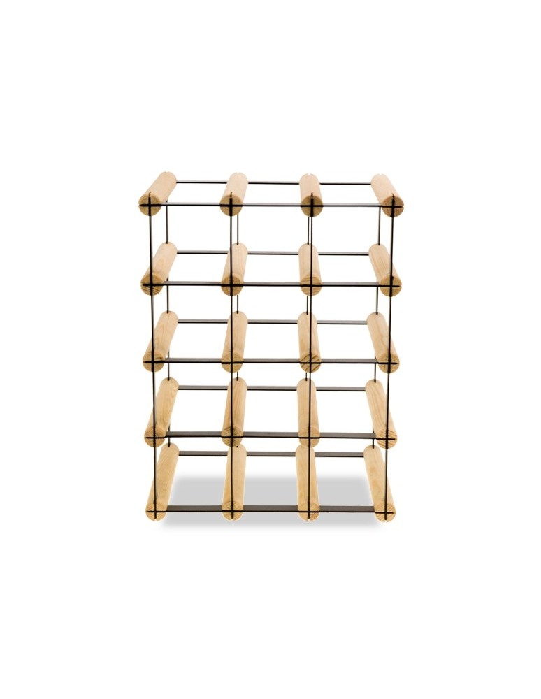 Regały na butelki szklane/PET RW-8  Przechowywanie alkoholu w domu - Stojak RW-8 3x4 na 12 butelek - product MODO24.PL 4