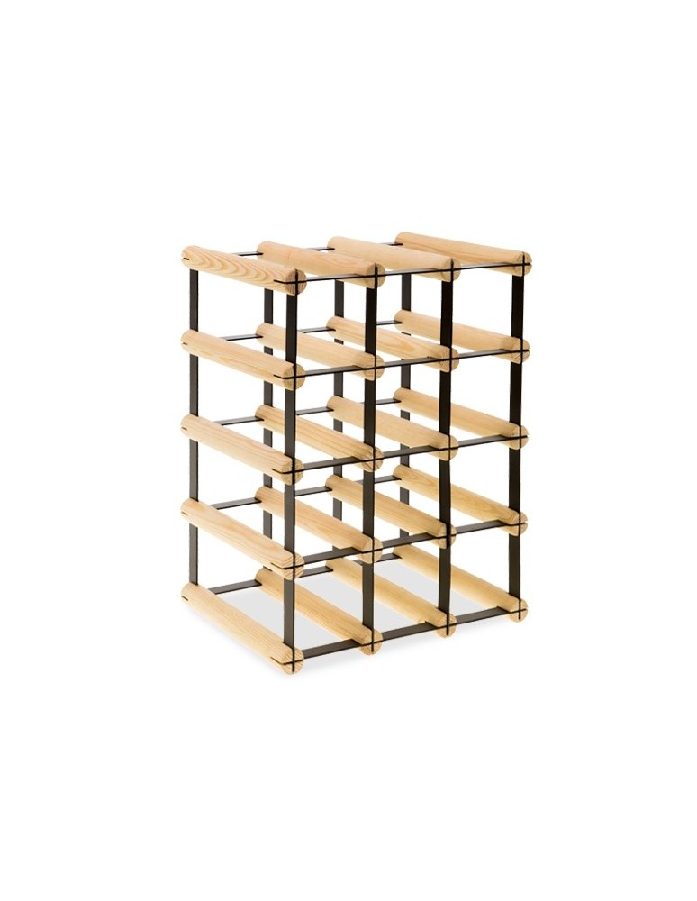 Regały na butelki szklane/PET RW-8  Przechowywanie alkoholu w domu - Stojak RW-8 3x4 na 12 butelek - product MODO24.PL 5