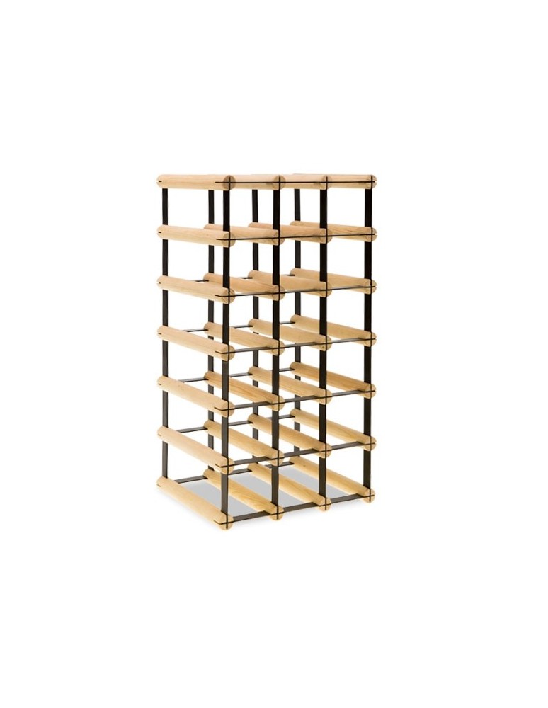 Regały na butelki szklane/PET RW-8  Przechowywanie alkoholu w domu - Stojak RW-8 3x6 na 18 butelek - product MODO24.PL 3