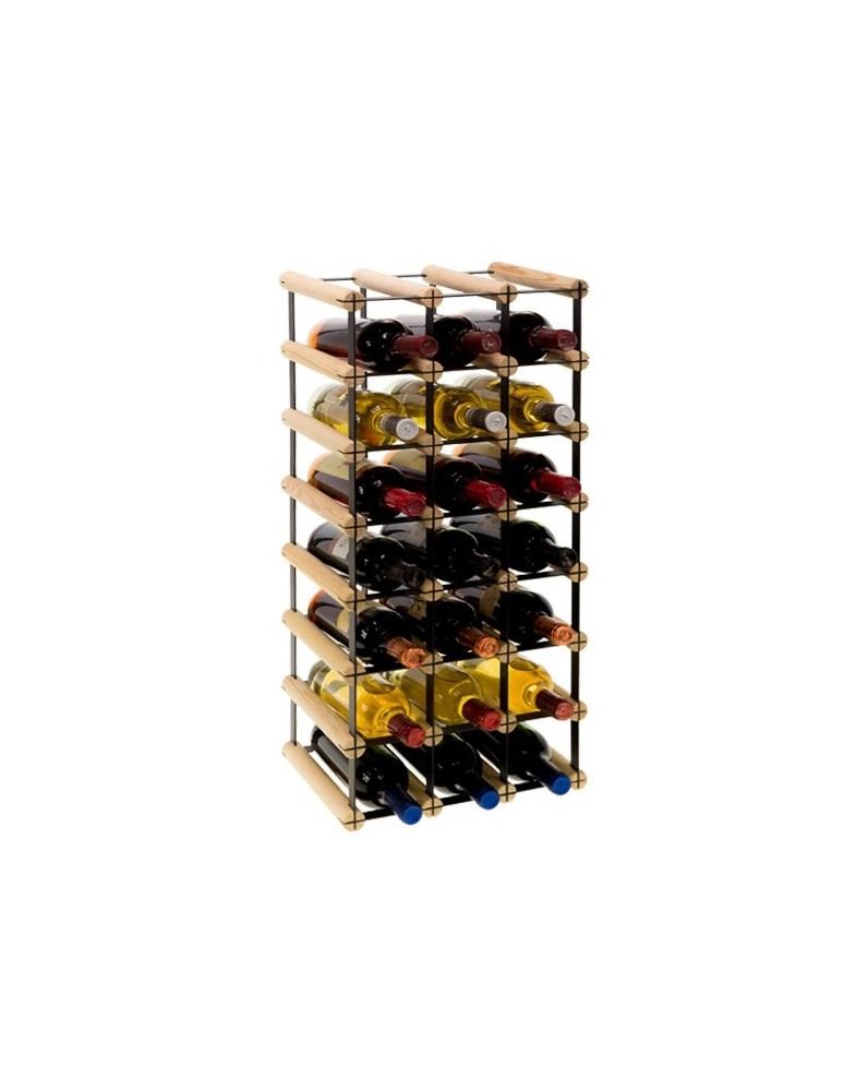 Regały na butelki szklane/PET RW-8  Przechowywanie alkoholu w domu - Stojak RW-8 3x7 na 21 butelek - produkt MODO24.PL 1
