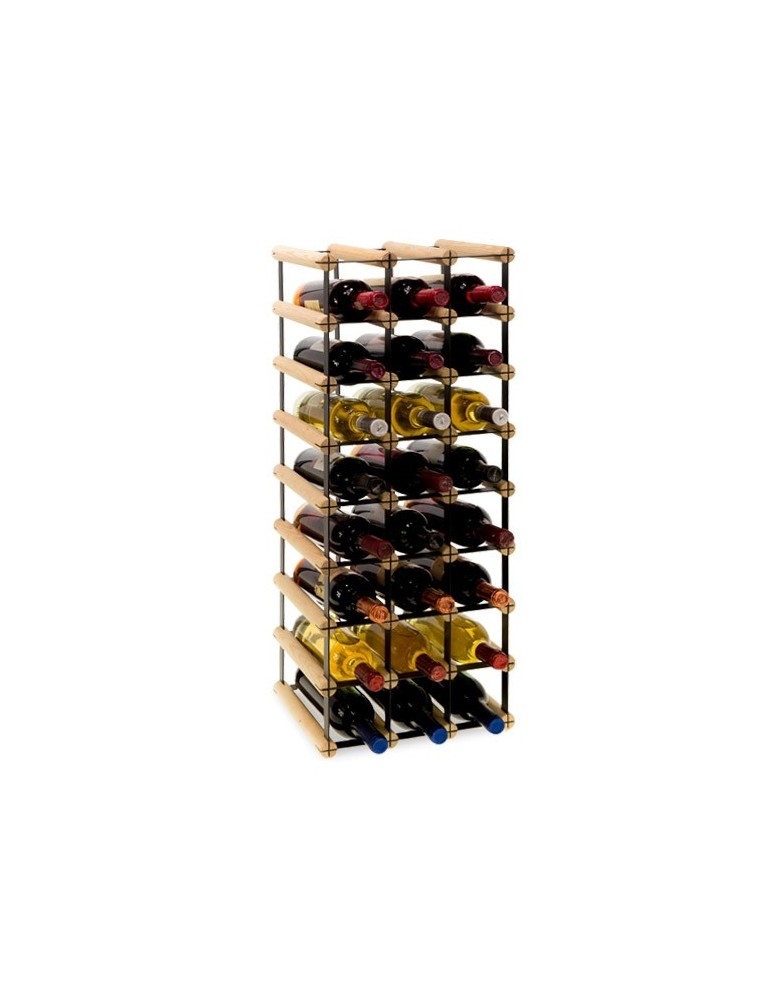 Regały na butelki szklane/PET RW-8  Przechowywanie alkoholu w domu - Stojak RW-8 3x8 na 24 butelki - produkt MODO24.PL 1