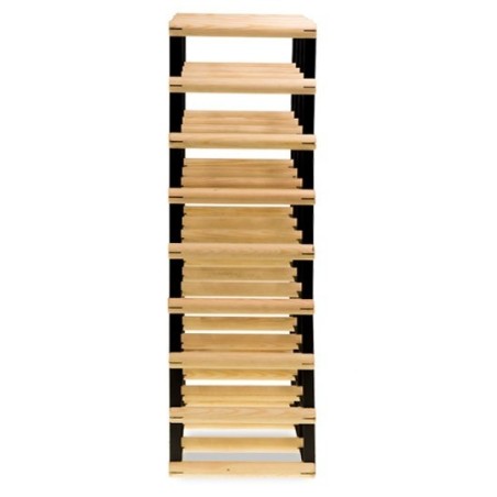 Stojak RW-8 3x8 otwarty regał z drewna i metalu na 24 butelki