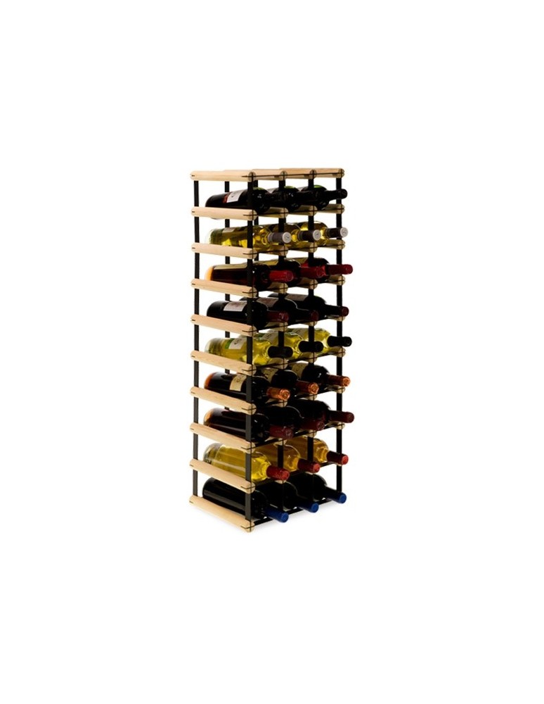 Regały na butelki szklane/PET RW-8  Przechowywanie alkoholu w domu - Stojak RW-8 3x9 na 27 butelek - product MODO24.PL 1