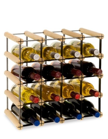 Regał winiarski RW-8 4x4 na 16 butelek trunków