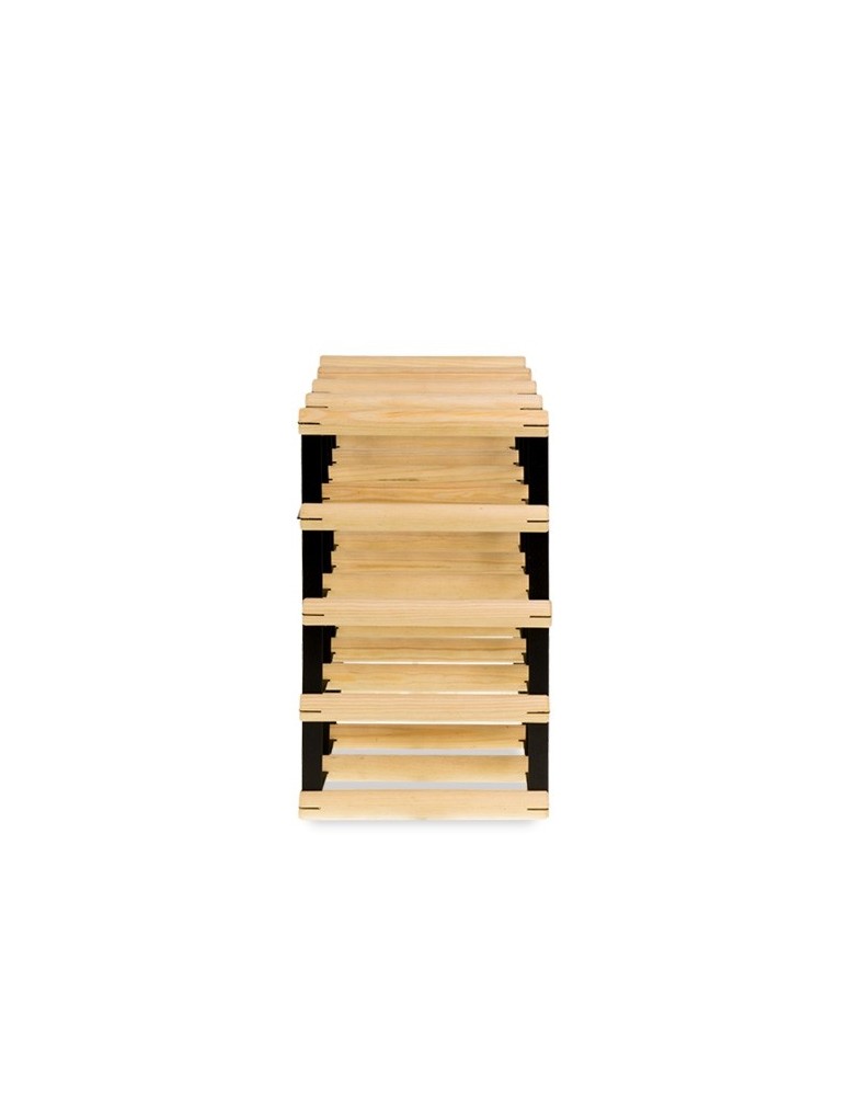 Regały na butelki szklane/PET RW-8  Przechowywanie alkoholu w domu - Regał winiarski RW-8 4x4 na 16 butelek trunków - product MODO24.PL 5