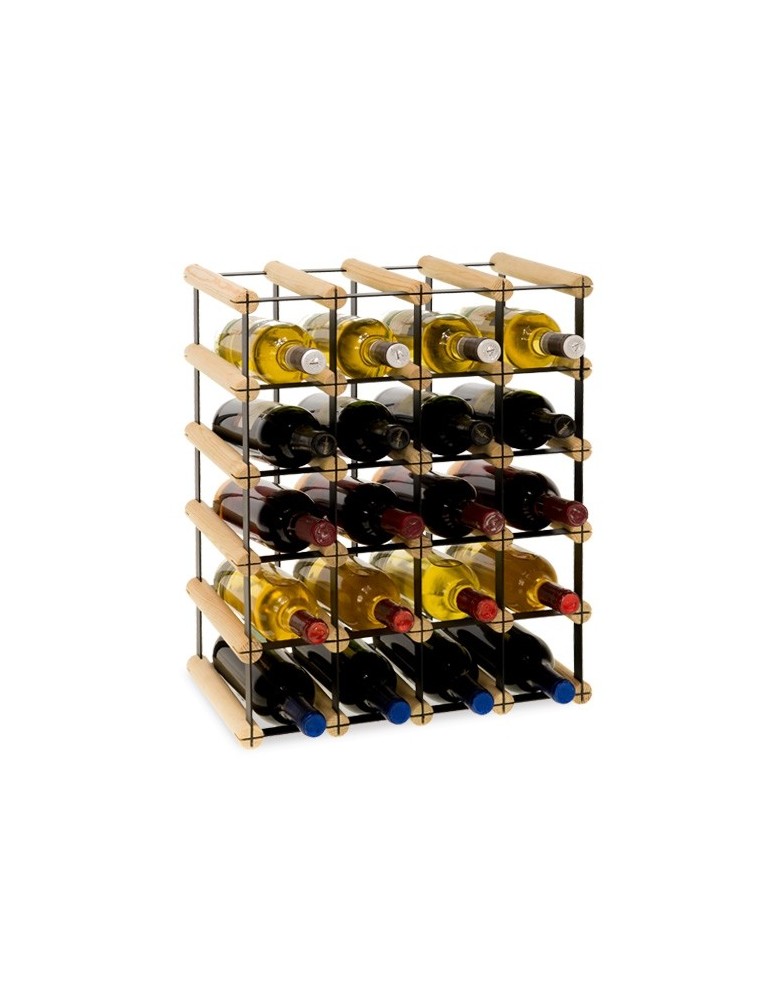 Regały na butelki szklane/PET RW-8  Przechowywanie alkoholu w domu - Regał winiarski RW-8 4x5 na 20 butelek - produkt MODO24.PL 1
