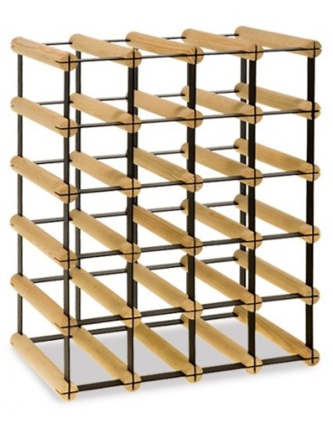 Regały na butelki szklane/PET RW-8  Przechowywanie alkoholu w domu - Regał winiarski RW-8 4x5 na 20 butelek - product 4