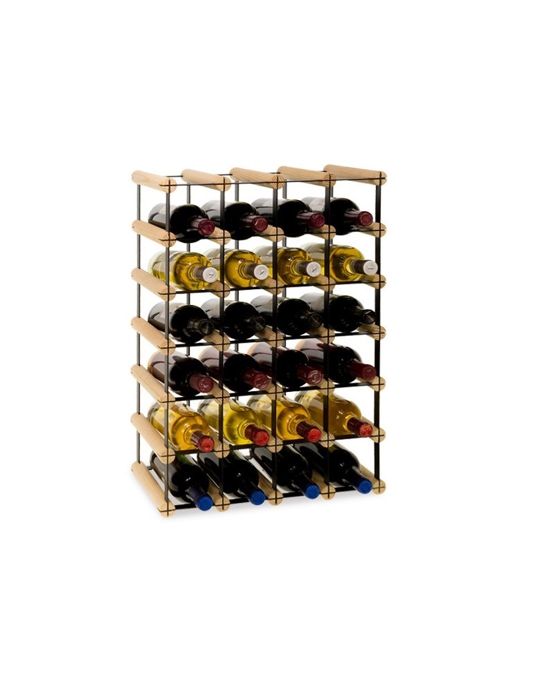 Regały na butelki szklane/PET RW-8  Przechowywanie alkoholu w domu - Regał winiarski RW-8 4x6 na 24 butelki - produkt MODO24.PL 1