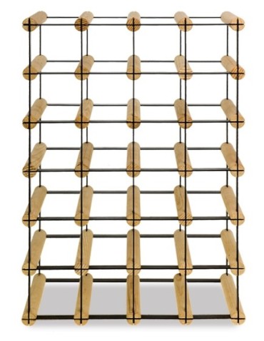 Regały na butelki szklane/PET RW-8  Przechowywanie alkoholu w domu - Regał winiarski RW-8 4x6 na 24 butelki - product 4