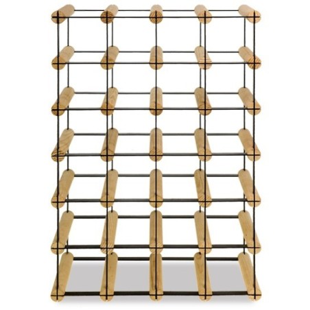 Stojak na alkohole RW-8 4x6 Regał z drewna i metalu na 24 butelki