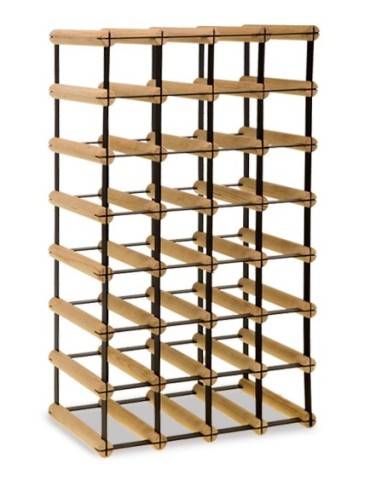 Regały na butelki szklane/PET RW-8  Przechowywanie alkoholu w domu - Regał winiarski RW-8 4x7 na 28 butelek - product 5