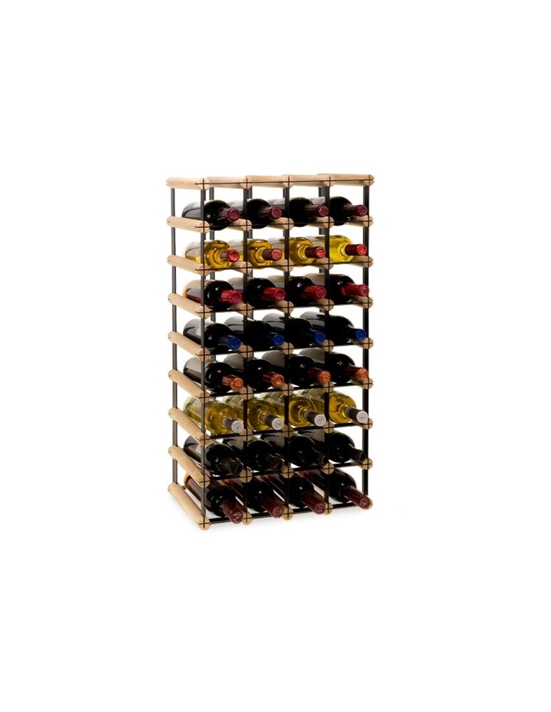 Regały na butelki szklane/PET RW-8  Przechowywanie alkoholu w domu - Regał winiarski RW-8 4x8 na 32 butelki - produkt MODO24.PL 1