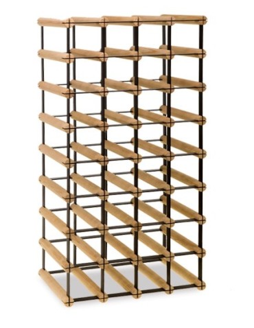 Regały na butelki szklane/PET RW-8  Przechowywanie alkoholu w domu - Regał winiarski RW-8 4x8 na 32 butelki - product 3