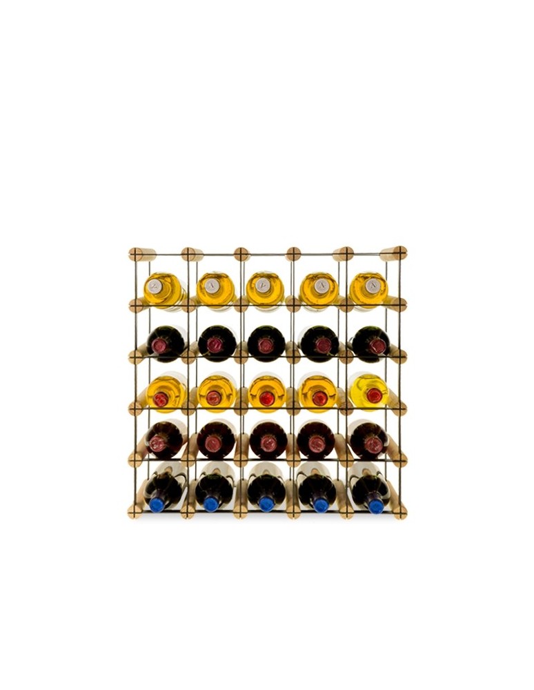 Regały na butelki szklane/PET RW-8  Przechowywanie alkoholu w domu - Regał alkoholowy RW-8 5x5 na 25 butelek - product MODO24.PL 2