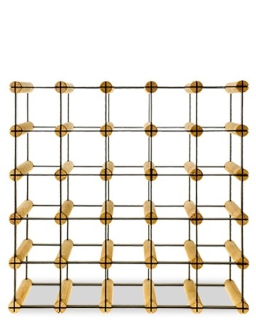 Regały na butelki szklane/PET RW-8  Przechowywanie alkoholu w domu - Regał alkoholowy RW-8 5x5 na 25 butelek - product 3