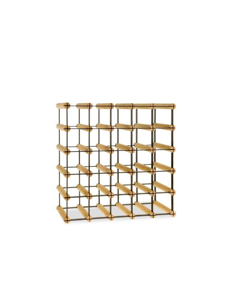 Regały na butelki szklane/PET RW-8  Przechowywanie alkoholu w domu - Regał alkoholowy RW-8 5x5 na 25 butelek - product MODO24.PL 5