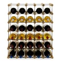 Regał na alkohol RW-8 5x6. Stojak na 30 butelek ☯️ Metal i drewno ☯️