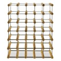 Regał na alkohol RW-8 5x6. Stojak na 30 butelek ☯️ Metal i drewno ☯️