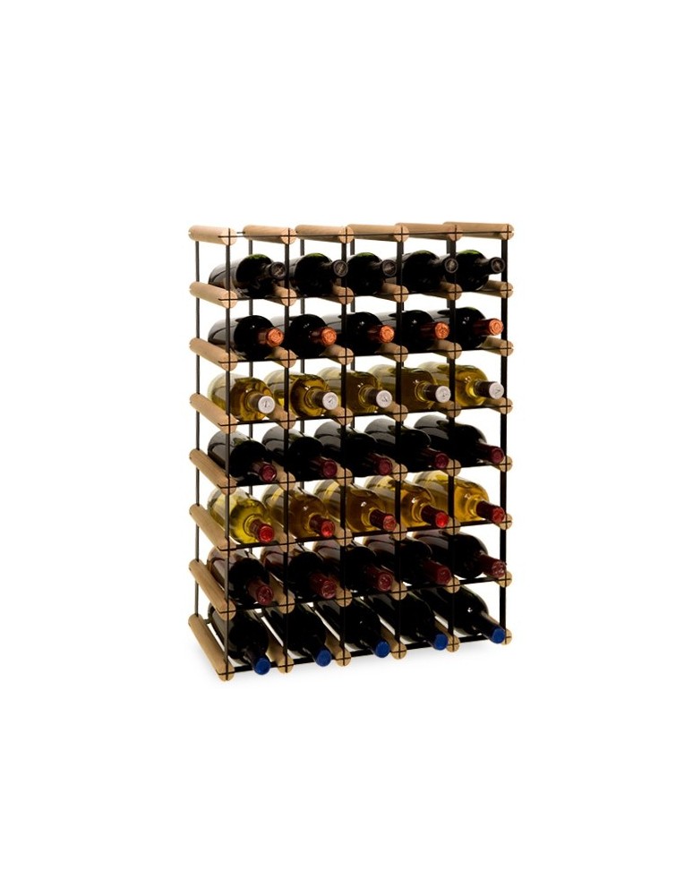 Regały na butelki szklane/PET RW-8  Przechowywanie alkoholu w domu - Regał alkoholowy RW-8 5x7 na 35 butelek - product MODO24.PL 1