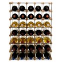 Stojak na 35 butelek wina RW-8 5x7 Etażerka z drewna i metalu
