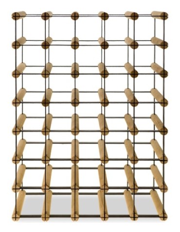 Regały na butelki szklane/PET RW-8  Przechowywanie alkoholu w domu - Regał alkoholowy RW-8 5x7 na 35 butelek - product 3