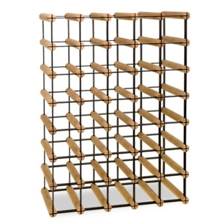 Stojak na 35 butelek wina RW-8 5x7 Etażerka z drewna i metalu