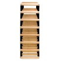 Stojak na 35 butelek wina RW-8 5x7 Etażerka z drewna i metalu