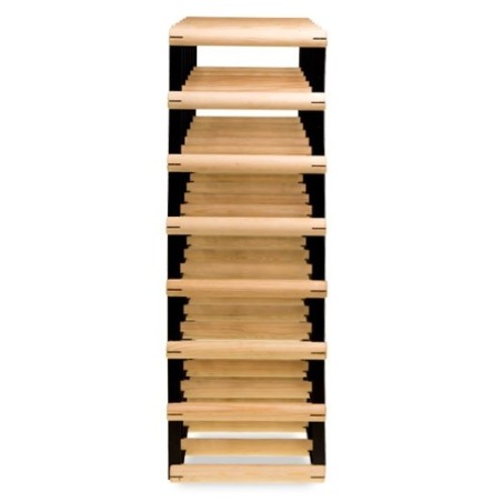 Stojak na 35 butelek wina RW-8 5x7 Etażerka z drewna i metalu